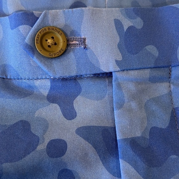 G/FORE Men's Golf Royal Blue Camo Golf Shorts LIKE NEW 9” INSEAM - Picture 5 of 16